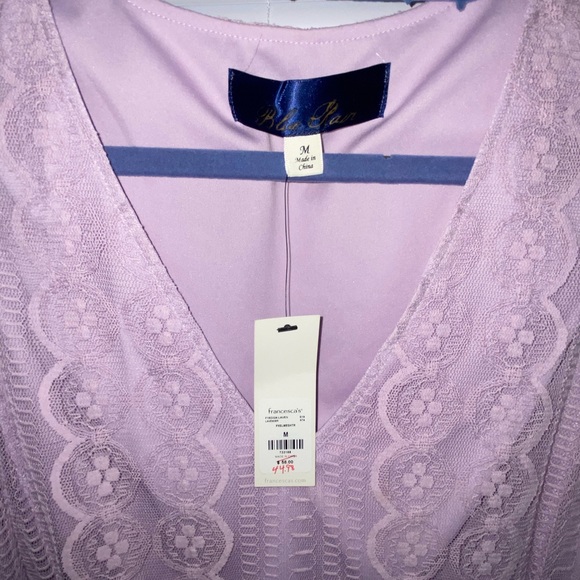 Lilac Lace Mini Dress - Picture 5 of 5